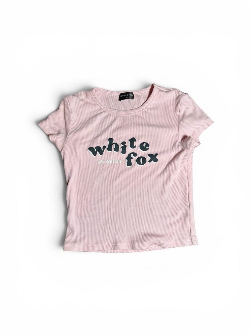 White Fox Baby Tee | Size L